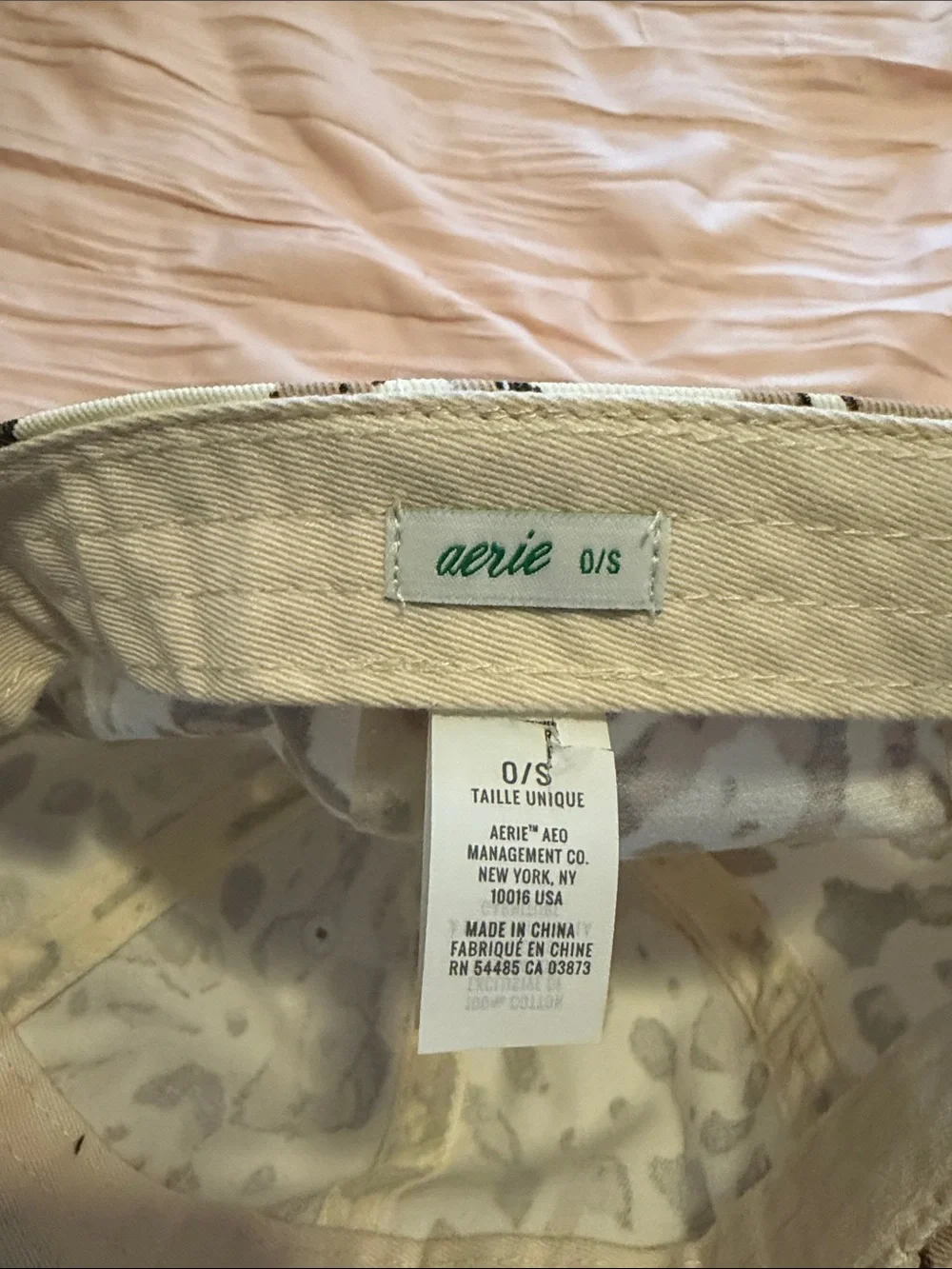 aerie Leopard Print Baseball Cap in Beige, Brown, Black